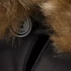 Huva i Re-Nylon och shearling Huva i Re-Nylon och shearling
