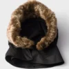 Huva i Re-Nylon och shearling Huva i Re-Nylon och shearling