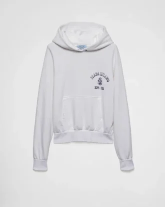 Huvtröja i bomullsfleece
