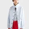 Jacka i kidmohair och poplin Jacka i kidmohair och poplin