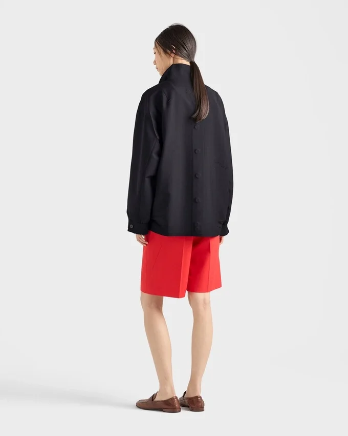 Jacka i kidmohair och poplin Jacka i kidmohair och poplin