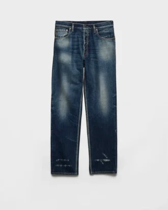 Jeans i vanlig tvättad denim