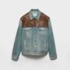Jeans- och läderblouson