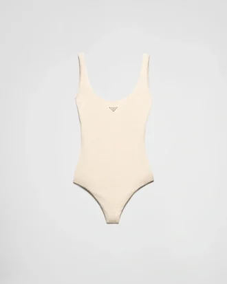 Jersey-baddräkt med strass