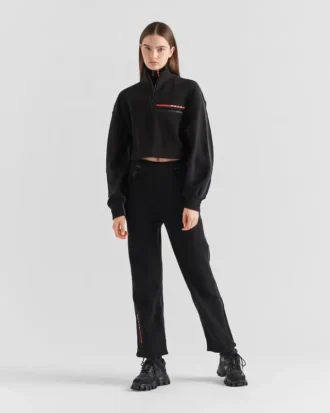 Joggingbyxor i återvunnen teknisk fleece