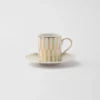 Kaffekopp i porslin – ränder Kaffekopp i porslin – ränder