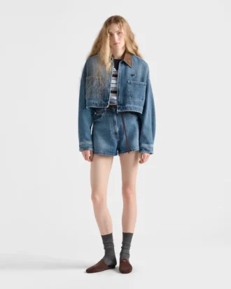 Kort denimjacka Kort denimjacka