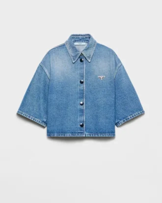Kort denimskjorta Kort denimskjorta