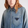 Kort organisk denimjacka Kort organisk denimjacka