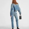 Kort organisk denimjacka Kort organisk denimjacka