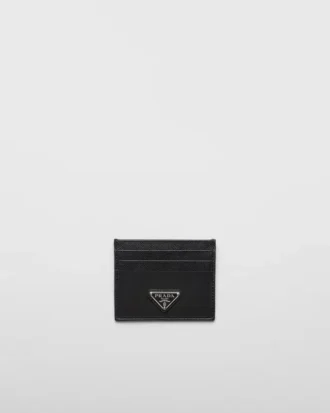 Kortfodral i Re-Nylon och Saffiano-läder