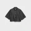 Kortärmad chambray-skjorta Kortärmad chambray-skjorta