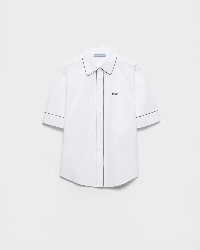 Kortärmad poplin-skjorta Kortärmad poplin-skjorta
