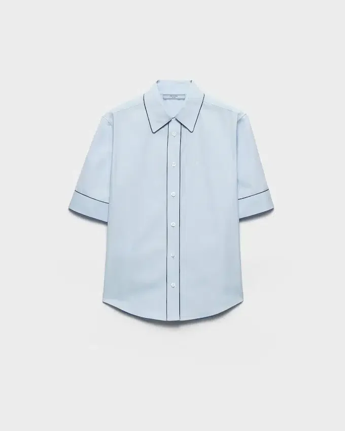 Kortärmad poplin-skjorta Kortärmad poplin-skjorta