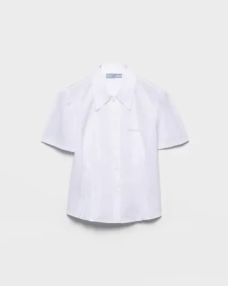 Kortärmad poplin-skjorta