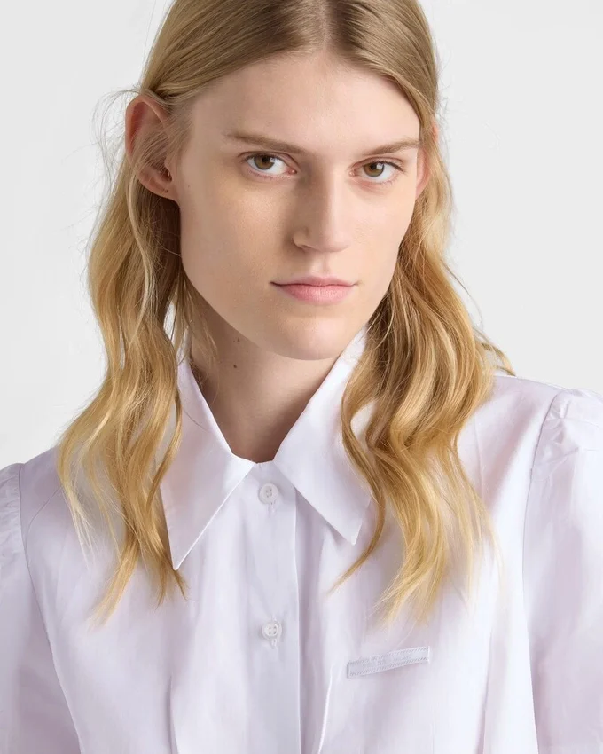 Kortärmad poplin-skjorta Kortärmad poplin-skjorta