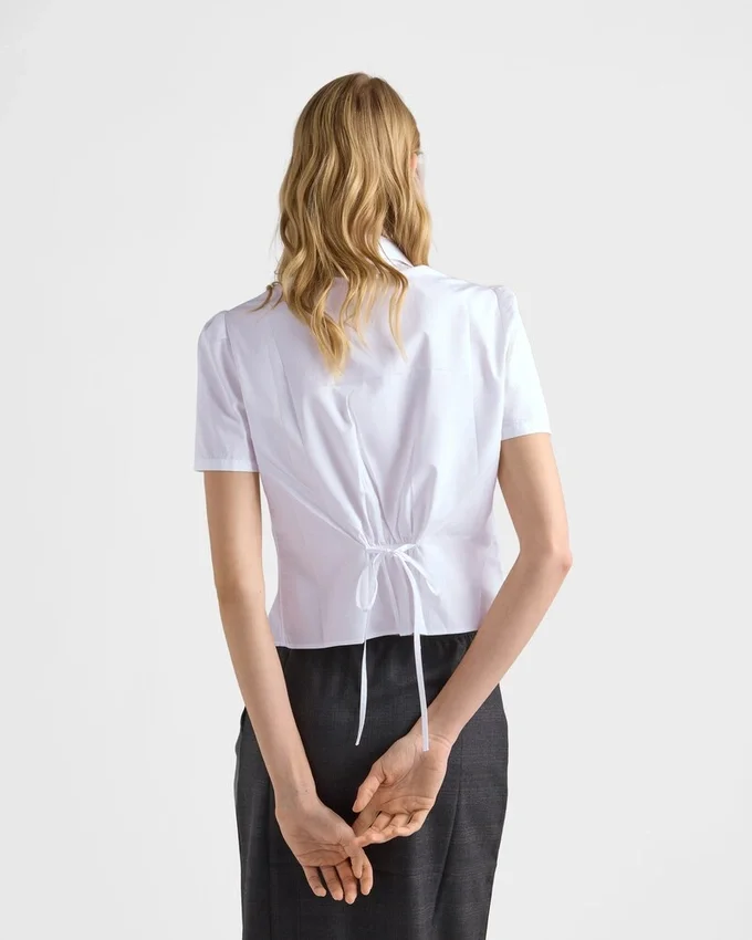 Kortärmad poplin-skjorta Kortärmad poplin-skjorta