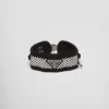 Kristallbesatt satin-halsband Kristallbesatt satin-halsband