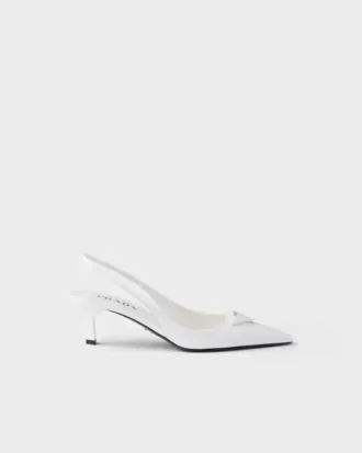 Lackade slingback-pumps
