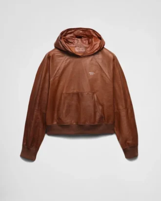 Läderhoodie