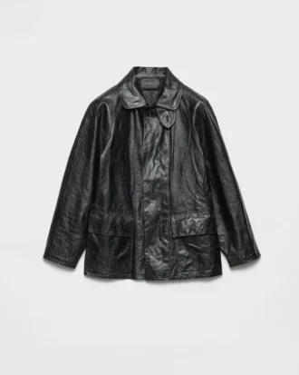 Läderjacka i vintage-look