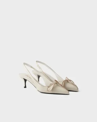 Läderslingbackpumps Läderslingbackpumps