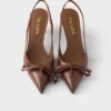Läderslingbackpumps Läderslingbackpumps