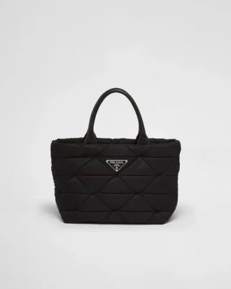 Liten vadderad tygväska i Re-Nylon