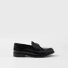 Loafers i borstat läder Loafers i borstat läder
