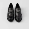 Loafers i borstat läder Loafers i borstat läder