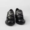 Loafers i borstat läder Loafers i borstat läder