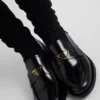 Loafers i borstat läder Loafers i borstat läder