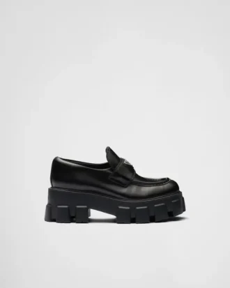 Loafers i borstat läder, Monolith