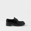 Loafers i chokladbrunt borstat läder Loafers i chokladbrunt borstat läder