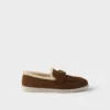 Loafers i mocka och fårskinn Loafers i mocka och fårskinn