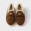 Loafers i mocka och fårskinn Loafers i mocka och fårskinn