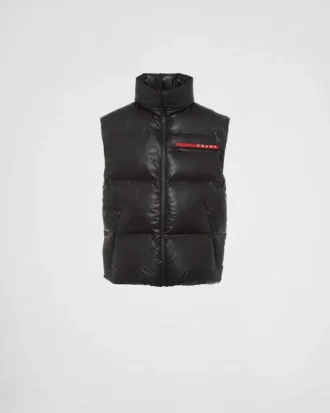 Lätt dunväst i Re-Nylon