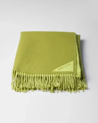 Lätt jacquardpläd i ull och kashmir