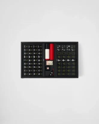 Mahjongspel i Saffiano-läder