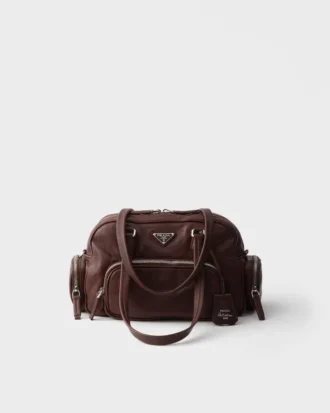 Medium läderväska med handtag