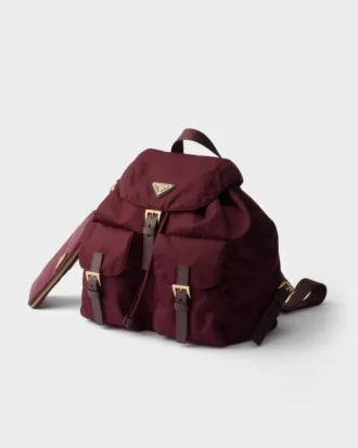 Medium Re-Nylon-ryggsäck med ficka