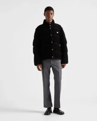 Mellantjock dunjacka i corduroy