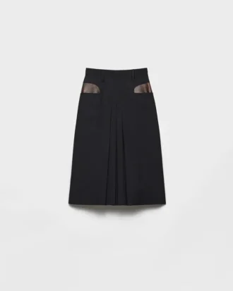 Midi-kjol i kid mohair Midi-kjol i kid mohair