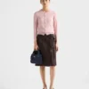 Mini-vadderad Re-Nylon-väska med rosett Mini-vadderad Re-Nylon-väska med rosett