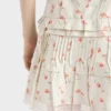 Minikjol i linne med blommönster Minikjol i linne med blommönster