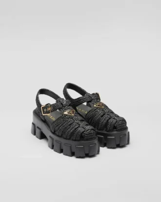 Monolith Crochet Cage Sandals