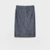 Pencilskjort i denim
