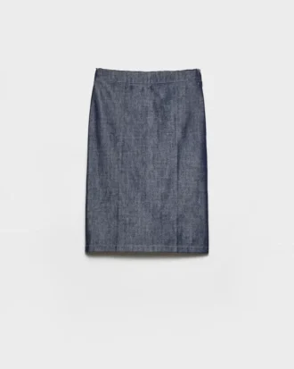 Pencilskjort i denim Pencilskjort i denim