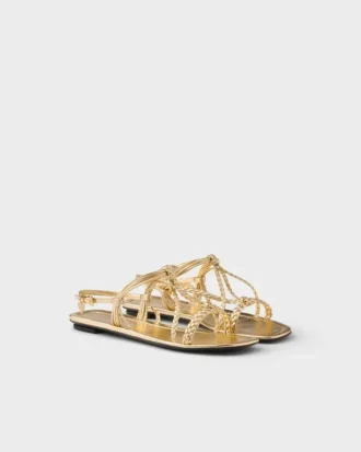 Platta sandaler i Mordora-nappaläder