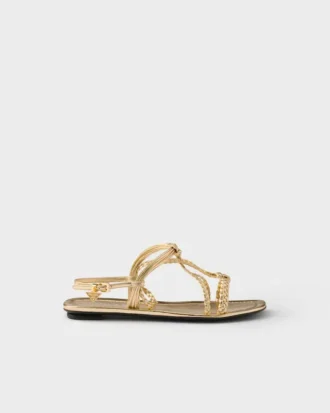 Platta sandaler i Mordora-nappaläder